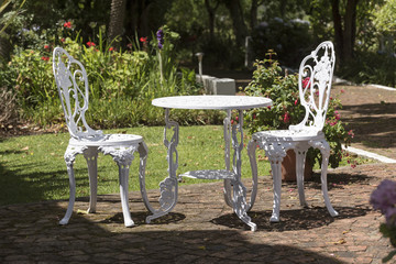 Table and chairs. Garden furniture