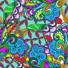 abstract drawing background of geometric patterns