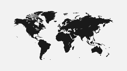 flat world map 1920 x 1080 px. for interior, design, advertising, screen saver, wallpaper, covers, walls, printing