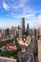 Obraz premium Heavy traffic in big city 