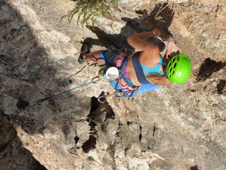Alpinismo y escalada en Mijas, pueblo andaluz de la provincia de Málaga (Andalucia, España)en la...