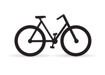 Vector illustration - Flat mountain bike icon. 