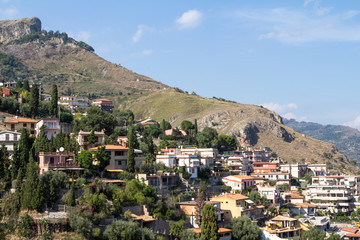 Fototapeta na wymiar Overview of Taormina, Italy