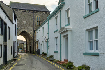The 14th century priory gatehouse in Cartmel