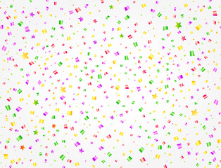 Carnival background with texture of colorful confetti