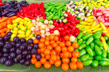 Thai Dessert, Imitation of the real fruit has a delicious national, and sale in the market of Thailand