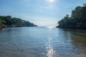 The cala mastella in Ibiza, Balearic Islands