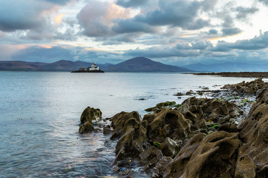 Fenit Lighthouse from the rocks