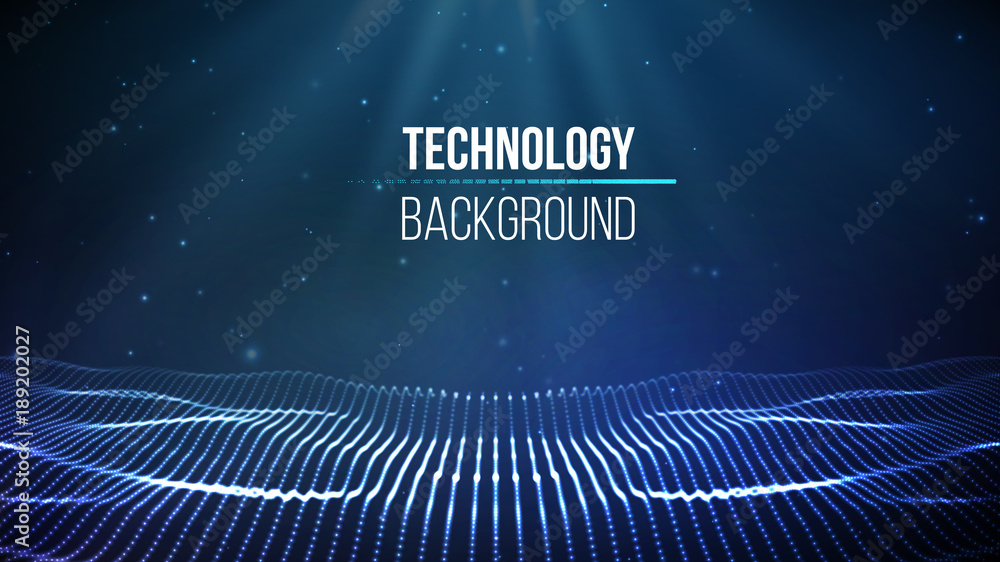 Poster abstract technology background. background 3d grid.cyber technology ai tech wire network futuristic 