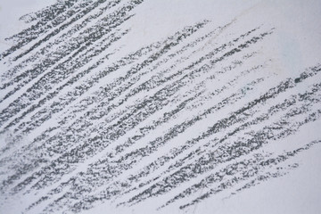 dashed lines from the artist's pencil on a sheet of paper, sketch