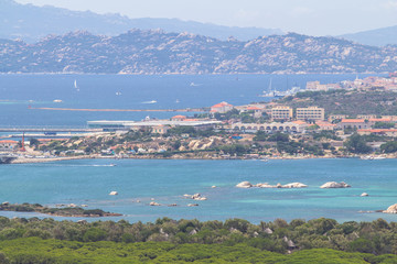 Fototapeta na wymiar Panorama view to Caprera island, Sardinia