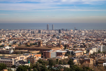 Obraz premium Panorama of Barcelona, Spain