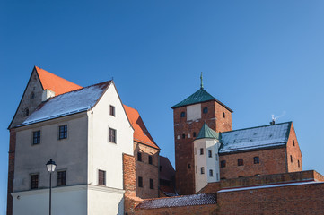 Fototapeta na wymiar CASTLE - Medieval stronghold of Pomeranian dukes in Darłowo