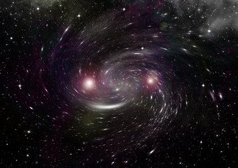 galaxy in a free space