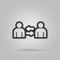 people connecting icon