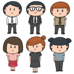 Fototapeta premium vector set of people