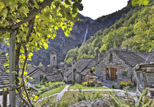 Foroglio im Bavonatal im Tessin