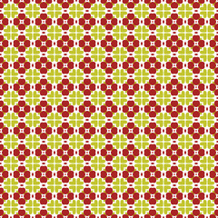 Ancient Geometric pattern in repeat. Fabric print. Seamless background, mosaic ornament, ethnic style.