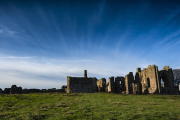 Lindisfarne priory on Holy Island in Northumberland
