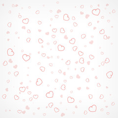 Valentine's Day pattern with heart symbol on white, Valentines