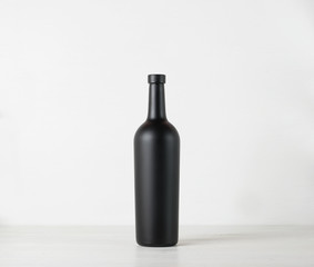 Wine bottle on background - Mock-up