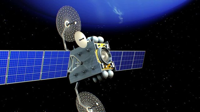 Satellite in Neptune orbit