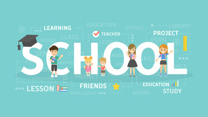 School concept illustration.