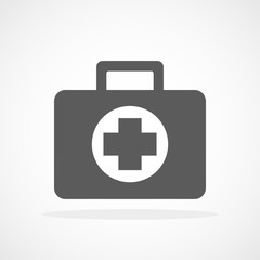 First aid icon. Vector illustration.