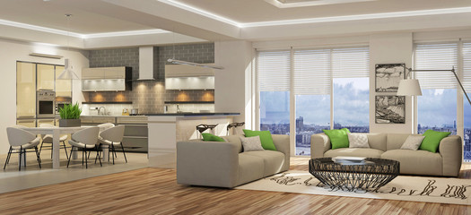 Modern house interior