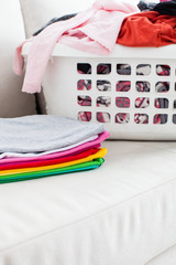 Colorful clean clothes