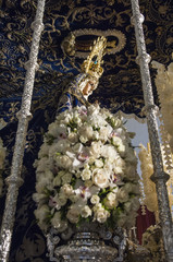 Float of pallium of the brotherhood of "La Hiniesta"