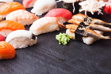 Tamago sushi with omelet