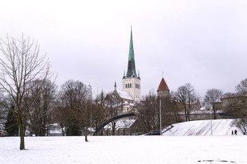 Tallinn sous la neige