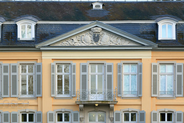 Fototapeta premium Fassade Detail von Schloß Morsbroich bei Leverkusen