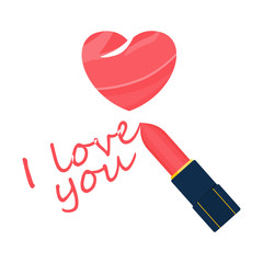 i love you lipstick