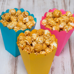 Golden caramel popcorn