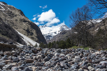 Caucasus mountains in Russia