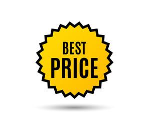 Best Price. Special offer Sale sign. Advertising Discounts symbol. Star button. Graphic design element. Vector