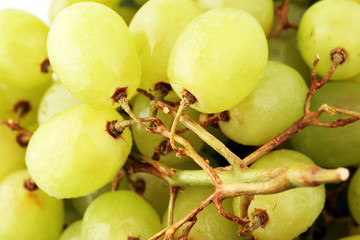 Healthy fruits white wine grapes backgroundready to eat