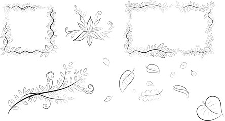 рамка листва