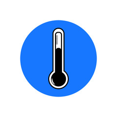 icon with a thermometer.