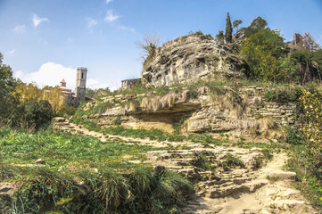 Obraz premium Landscape in Rupit, Costa Brava, Catalonia, Spain