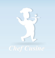 Chef cook figure vector icon