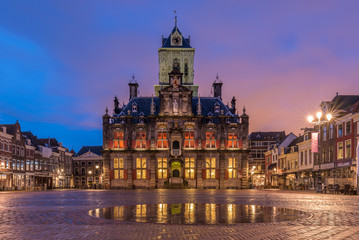 Fototapeta na wymiar Rathaus Delft