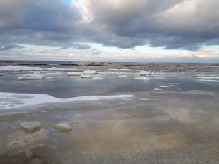 Winter beach
