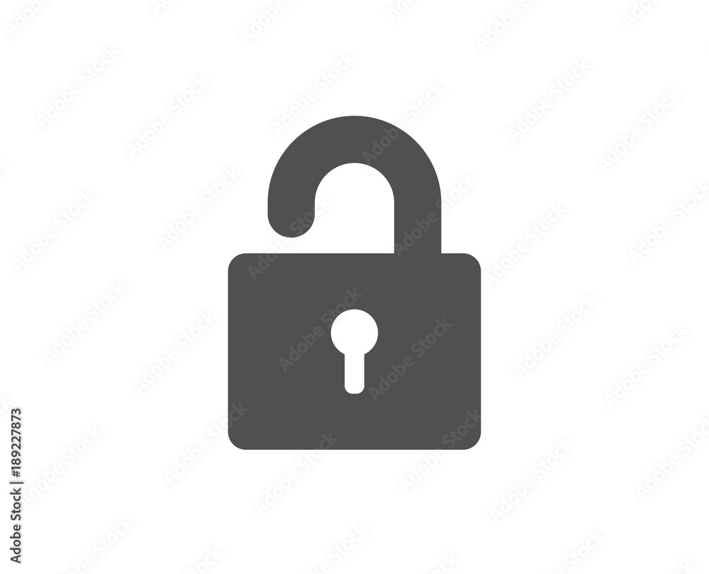 Aufkleber lock simple icon. private locker sign. password encryption symbol. quality design elements. classic 