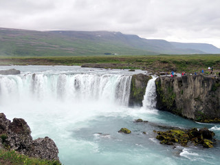 Fototapeta na wymiar Iceland Godafoss waterfall 2017