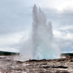 Iceland view of Great Geysir 2017
