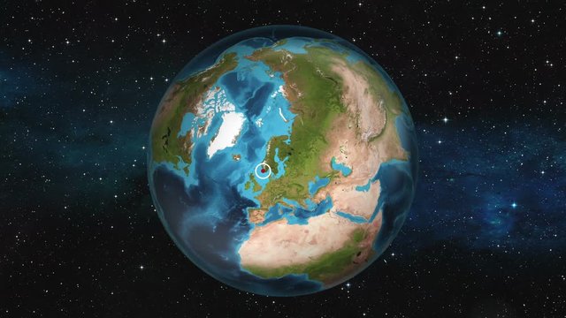 Earth Zoom In - Oslo, Norway