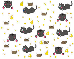 cat and mouse background